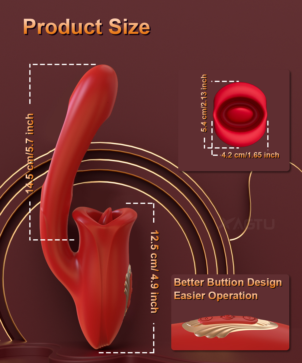 Powerful Tongue Licking Dildo Vibrator Female G-spot Clitoris Vaginal Stimulator Adult Masturbation Massager Couple Sex Toy 18