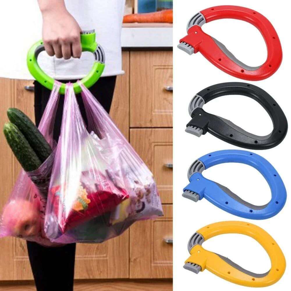 New Grips Portable Shopping Carrier Grocery Holder Convenient Labor-Saving Bag Carry Handle Gadget