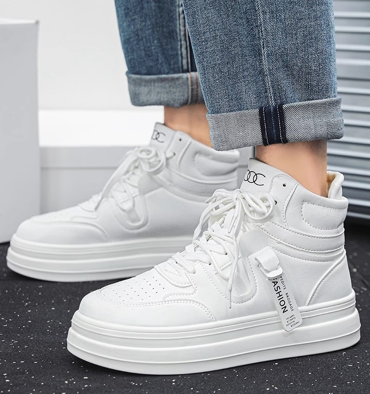 2025 New designer high top men s summer multifunctional casual flat shoes for youth trend sports height increasing breathable fashion shoes