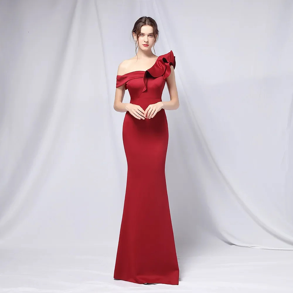 Korean Long Onepiece Evening Reception Playing Party Dress Selfwedding Shoot Guest Review Many Mermaid Elegant Bridesmaid Prom 240329