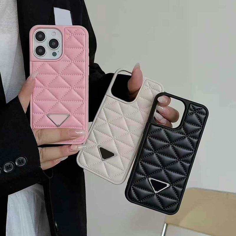 Designer Phone Case for iPhone 16 Pro Max Cases Card Holders Apple iPhone 14 pro max 13 12 11 13promax 15pro 14 Plus 15 Plus Case Brand Leather Caviar Quilted Mobile Cover