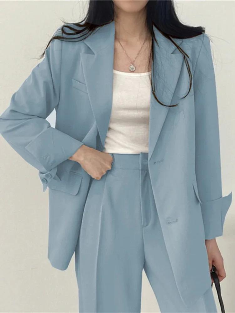 Korean Fashion Spring Womens Set Casual Top Mens 2-piece Set Womens Coats Slim Fit Womens Jacket 241031