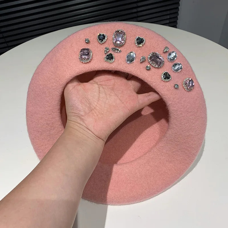 2024 Beret Hat Brimless Stretchy Comfortable Y2K Cap Autumn Female Flat Color Cotton 241031