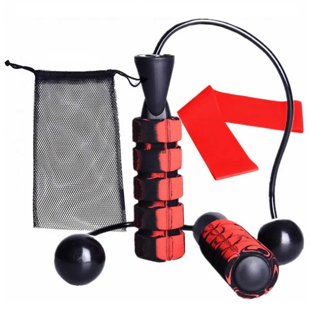 Weight 360 degree rotating B bearing ball rope for fitness training steel wire rope skipping ropeW241101