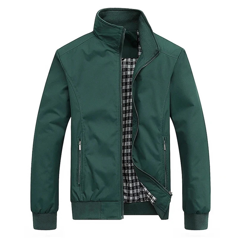 DIMUSI Mens Lightweight Jacket Casual Spring Fall Windbreaker Bomber Zip Up Coat With Pocket Men Jackets Clothing 241024