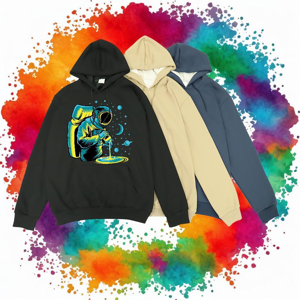 DIY Men's Hooded Sweatshirt Hooded Collar Breathable Wholesale Hoodie Pullover Anime Print Clothings Home Outdoor 350g Cotton