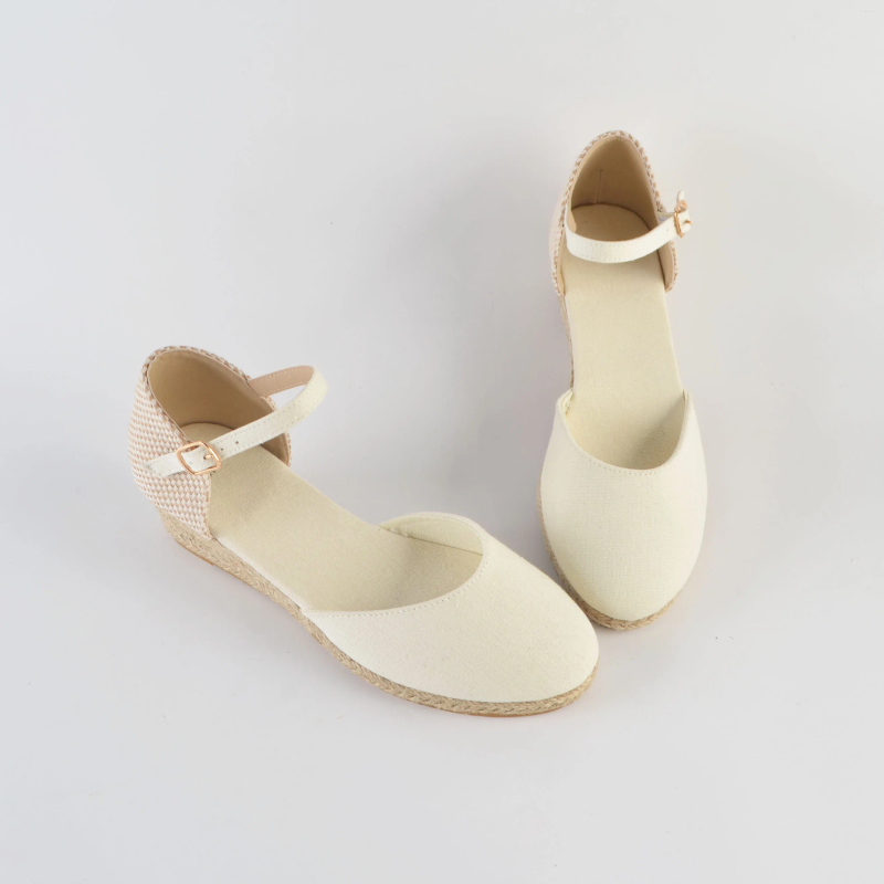 Sandals Women's Espadrilles Wedge-shaped Loafers Closed Toe Clasp Ankle Outdoor Comfort en Sole hurenlakeshoes hurenlakeshoes