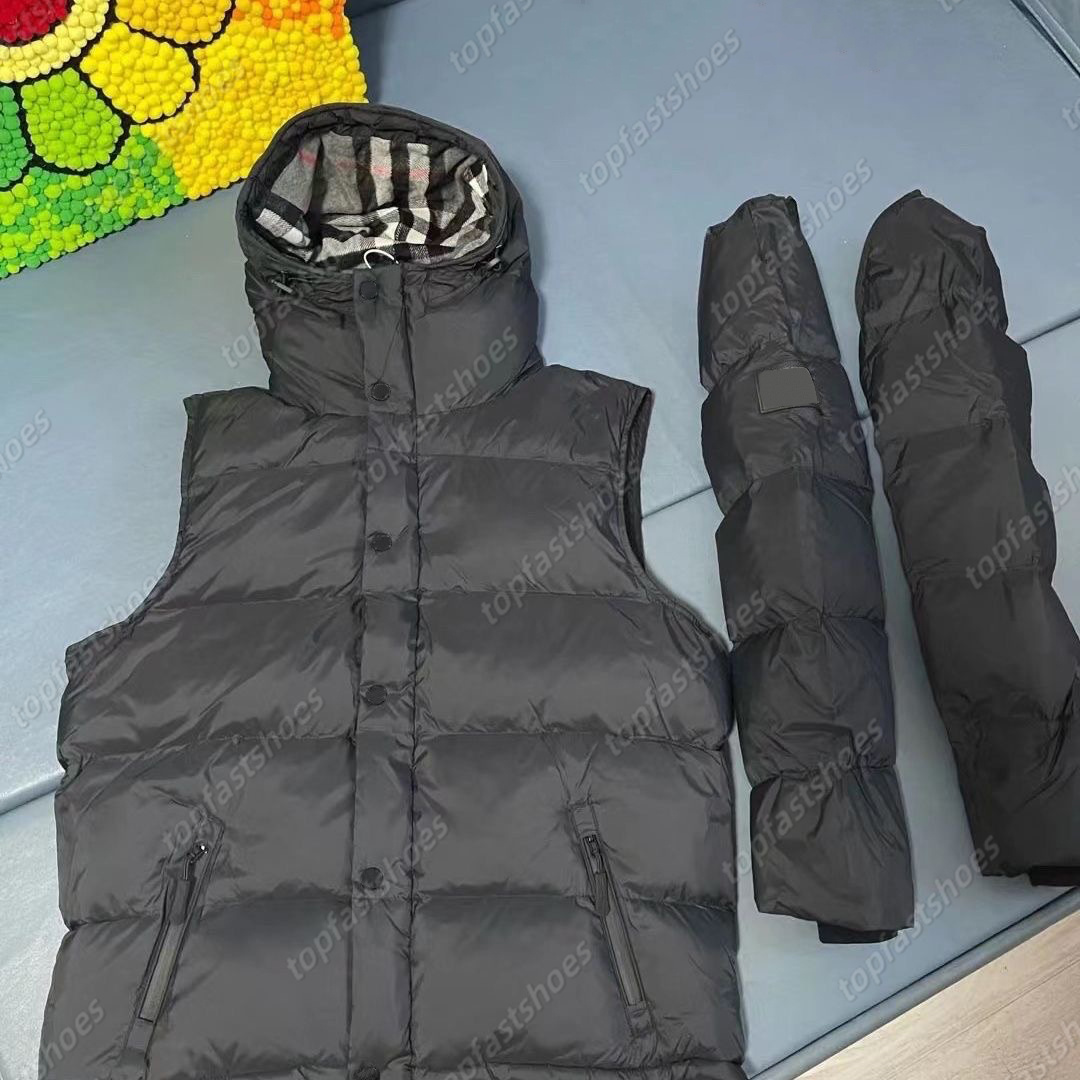 Man Woman Coat Down Jacket Sleeve Detachable Vest Waistcoat Cotton warm Down Parks Jackets Puffer Designer Jacket Coats Sleeve Windbreaker doudoune Coat Hooded