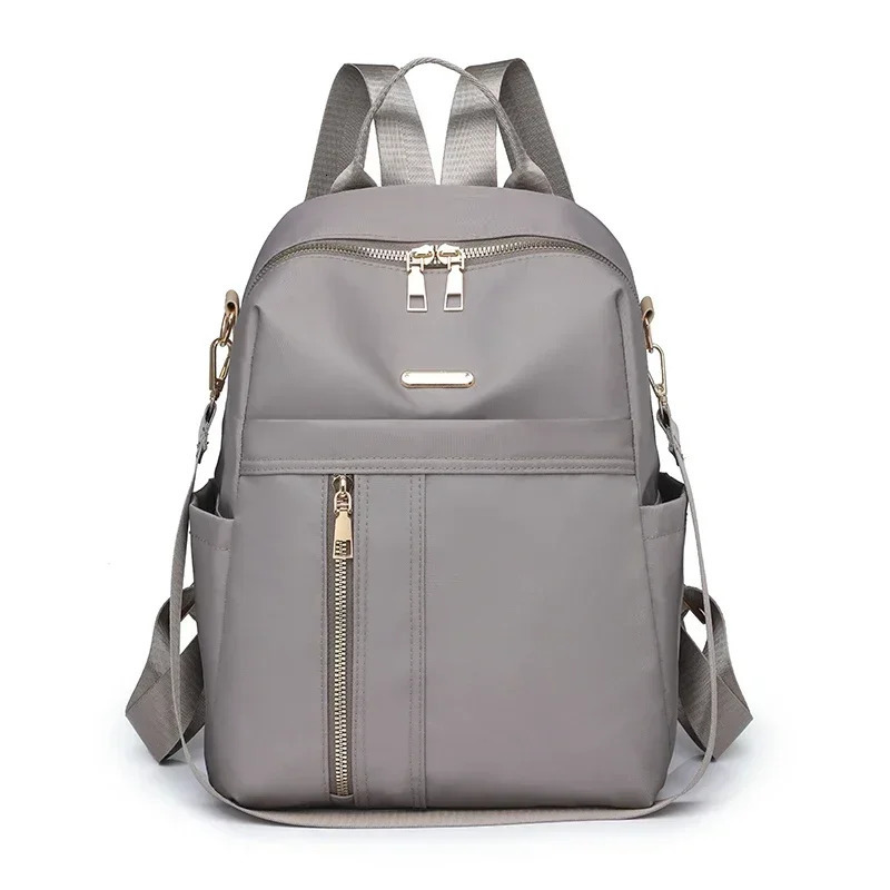 Zipper Nylon Backpacks for Women Interior Compartment Casual Backpack Large Capacity Versatile Bolso Mujer 241029