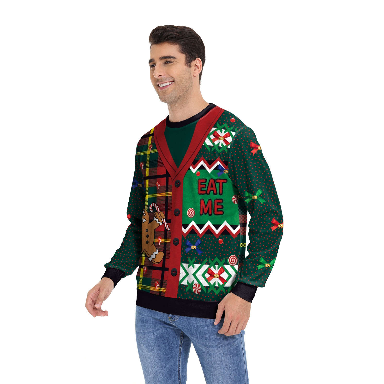 OC15338 Men's Sweaters and Women's Woolen Sweaters Christmas Animal Pattern Limited Edition Customization Autumn/Winter