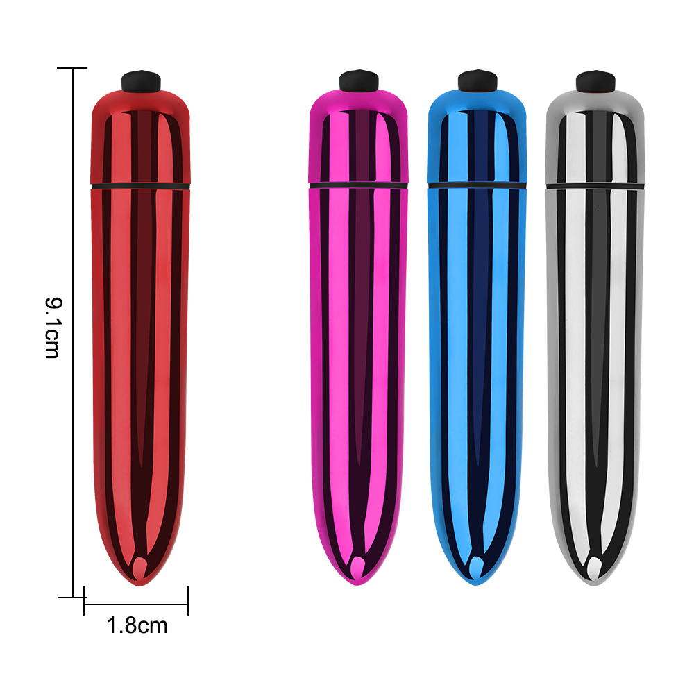 IKOKY Mini Bullet Vibrator G-spot Portable Climax Massager Clitoris Stimulator Sex Toys for Women AV Stick Sex Shop