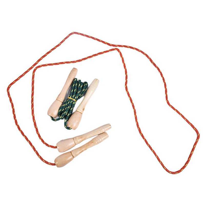 Wooden hand skipping rope exercise for body building is suitable for adult and child wooden hand skipping rope trainingW241101