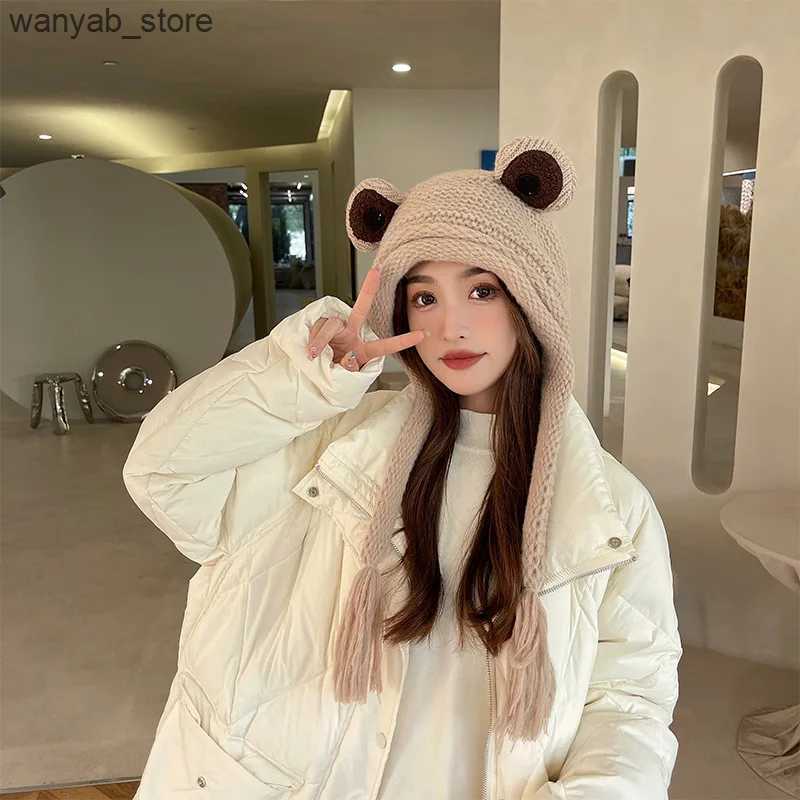 Wide Brim Hats Bucket Hats New Frog Hat Beanies Knitted Winter Hat Solid Hip-hop Skullies Knitted Hat Cap Costume Accessory Gifts Warm Winter Bonnet G