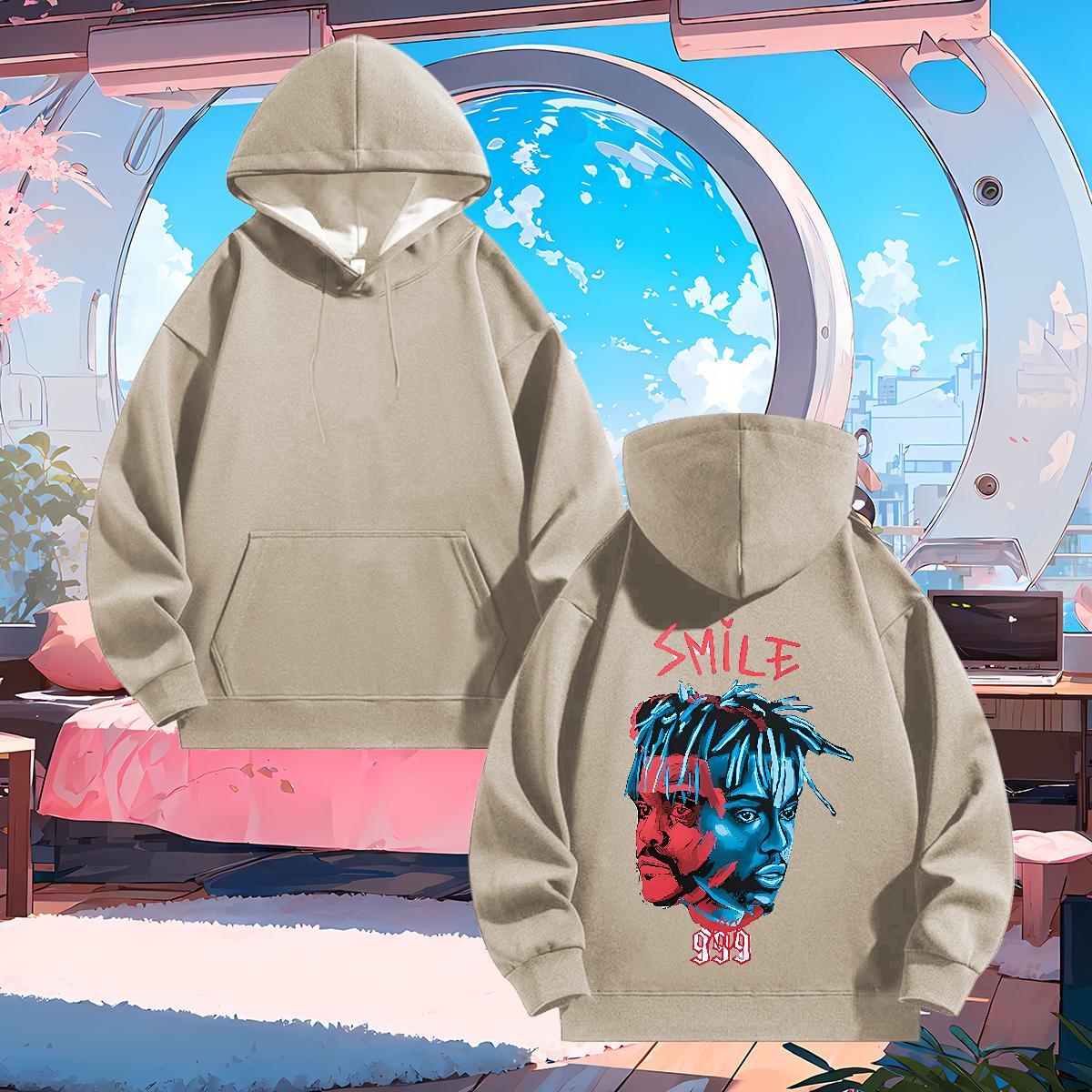 Fashion Unisex Sweatshirts Black Khaki Blue Free Shipping Mens Hoodie Tops Hoody Spring Autumn Velvet Thick Breathable Long Sleeve