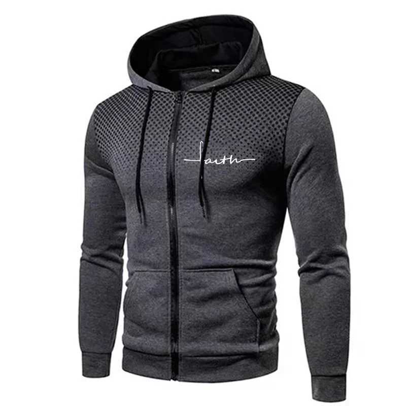 New Trend Mens Hoodies Autumn Long Sleve Hoodies Mens T-shirts Casual Zipper Jackets X241031
