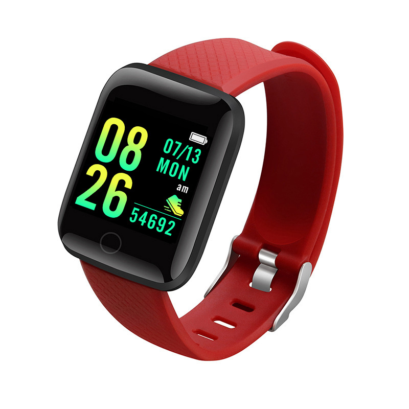 D13 Smart Watch Electronic Sports Smartwatch Fitness Tracker For Android Smartphone 116 Plus Color Screen Bracelet Bluetooth Reminder Heart Rate Blood