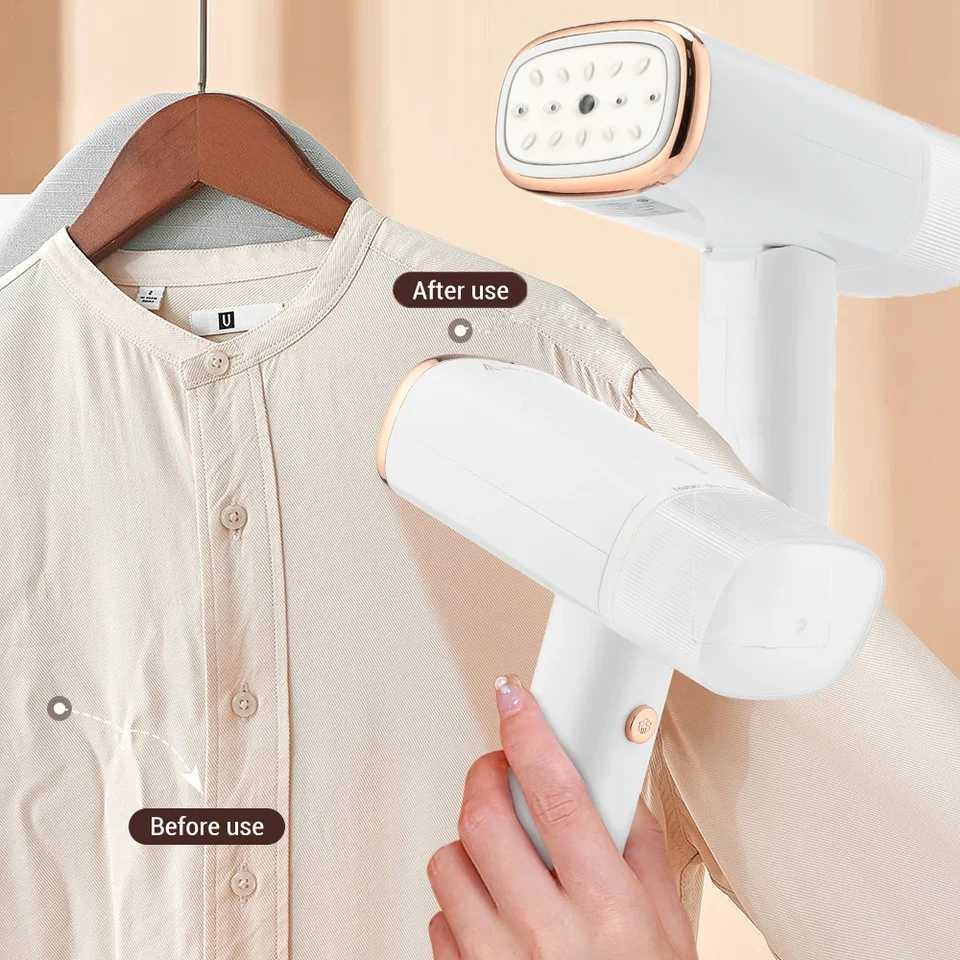 Garment Steamers 130ml Handheld Fabric Steamer Quick Heating 1000W Garment Steamer Iron Steam Cleaner Y241101