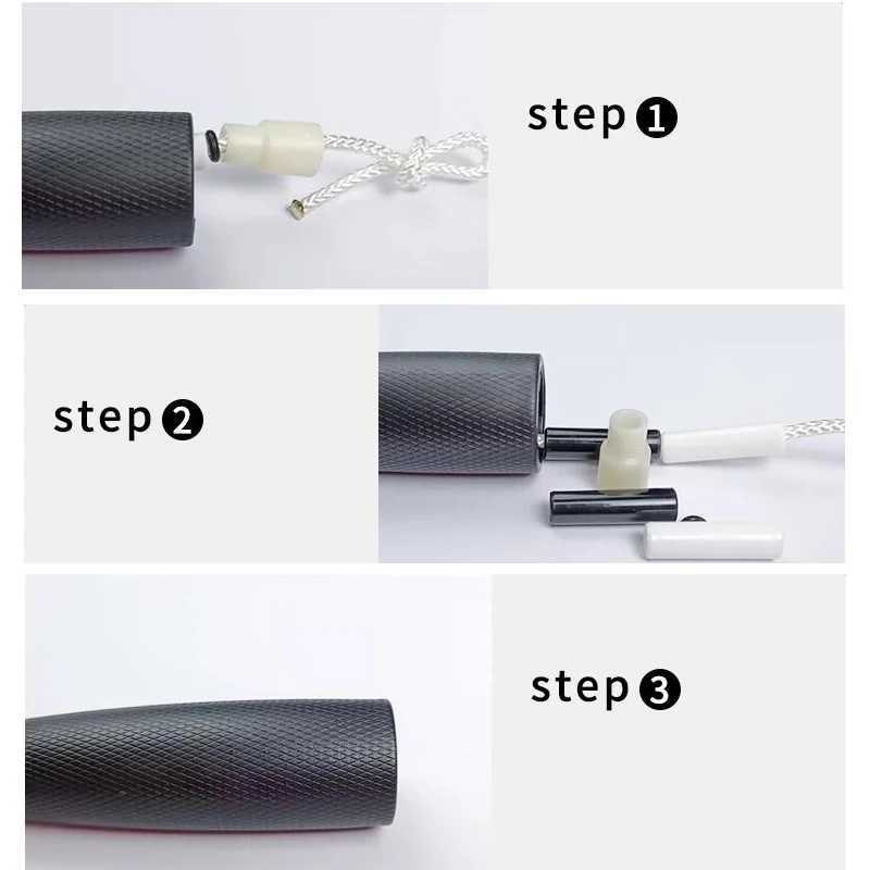 ABS hard bead bamboo skipping rope for adult professional skiing skipping rope reduces weight for childrens giant ropeW241101