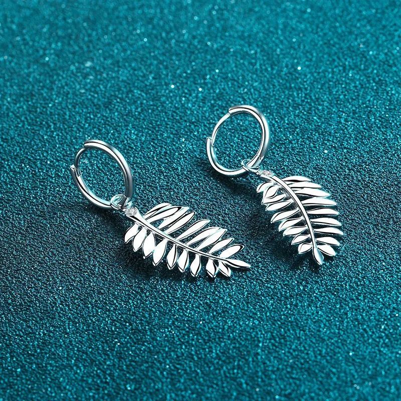 Na original certified 925 pure silver foil pendant earrings for womens exquisite jewelry gifts VVS D colored silica ring earrings 241031