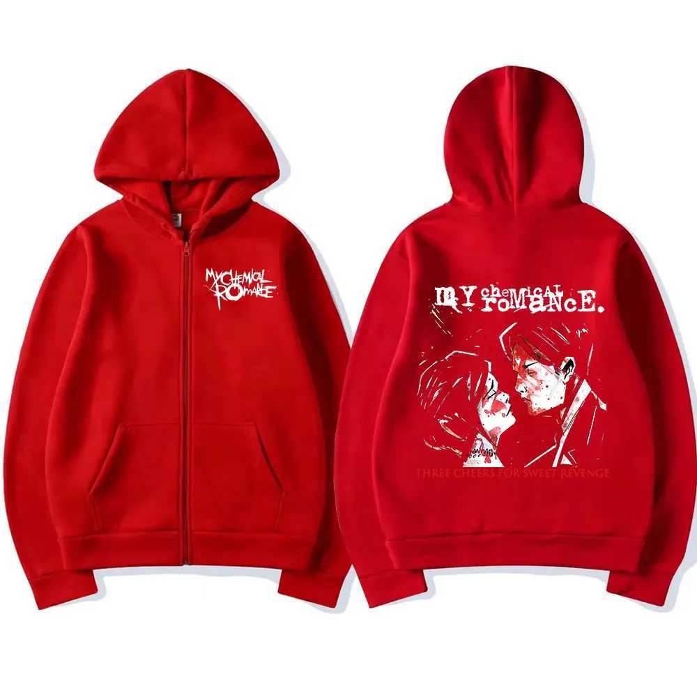Rock Band My Chemical Romance Mcr Dead Zipper Hoodie Black Parade Punk Emo Zip Up Sweatshirt Men Fashion Vintage Hip Hop Hoodies X250129