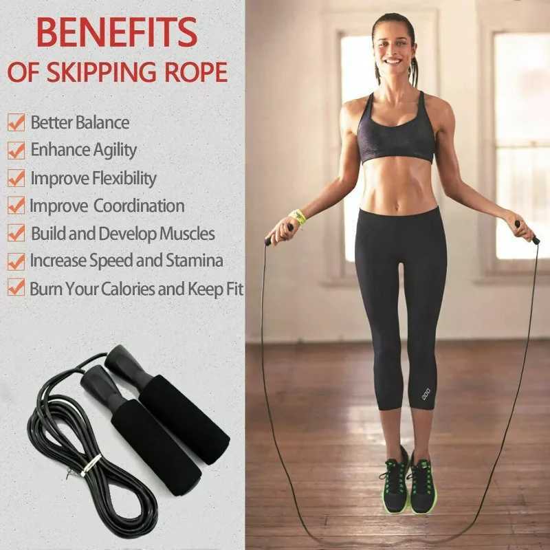 3-meter bearing jump rope Crossfit electronic sports fitness equipment outdoor aerobic boxing mens fitness Fme yoga weight lossW241101