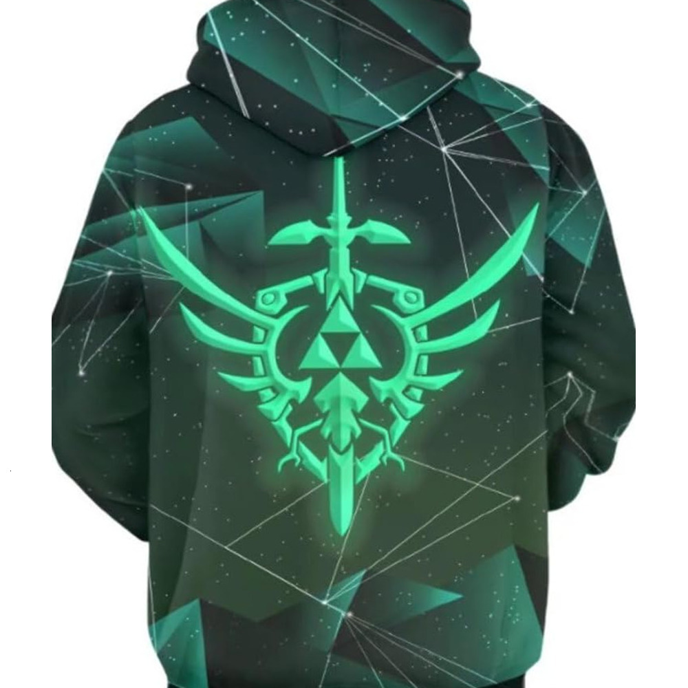 Hoodie for Mens Womens Link Hoodie Cosplay Costume Hooded Novelty Pullover Cool fashion Sweatshirt Graphic Hoodies sweatshirt Pullover Long Sleeve