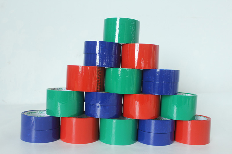 Factory direct coloured sealing tape large roll goods marking express sealing packing