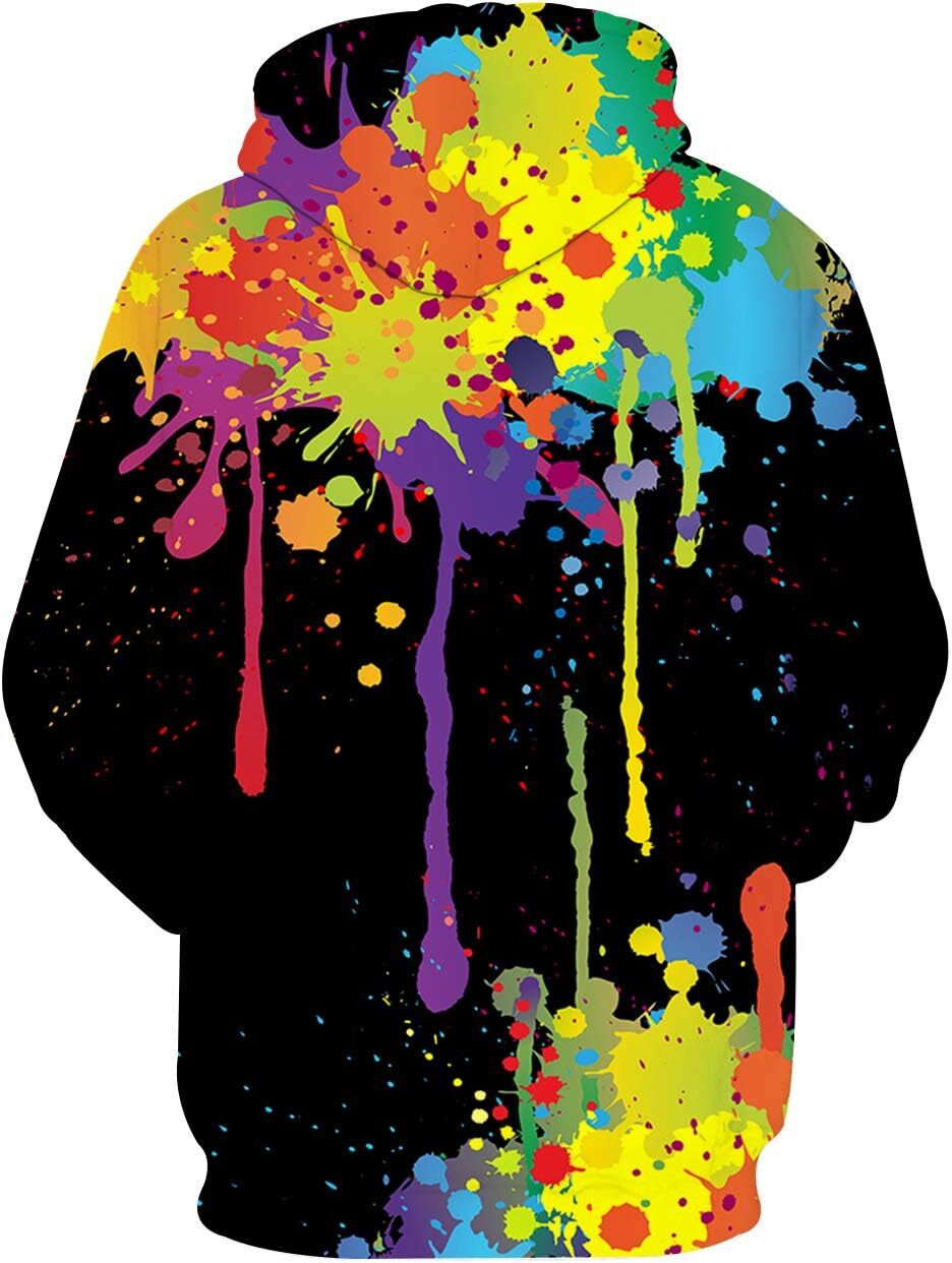 Hoodie for Mens Womens Unisex 3D Novelty Hoodies for Men Women Cool Graphic Pullover Sweatshirts with Pockets Graphic Fashionable and Warm