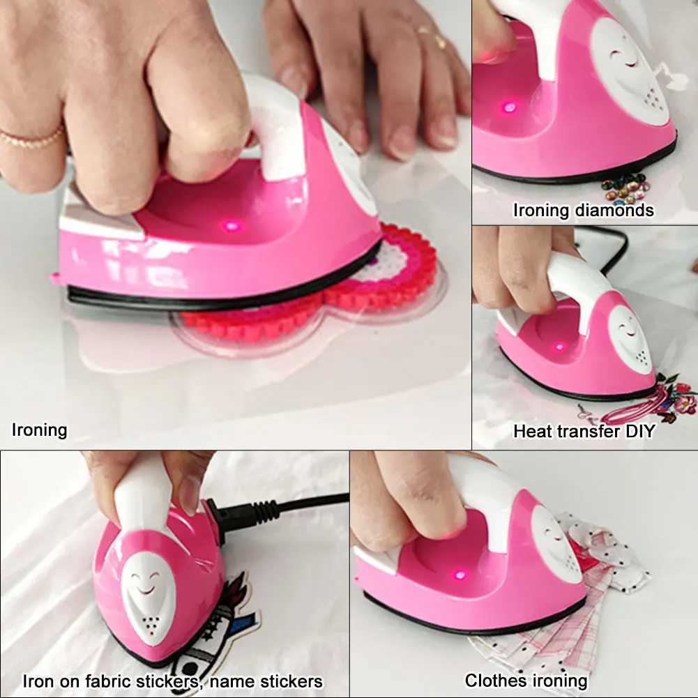 Mini electric iron handheld portable DIY small iron travel iron for clothing EU/US/UK plug hot press machine Y241101