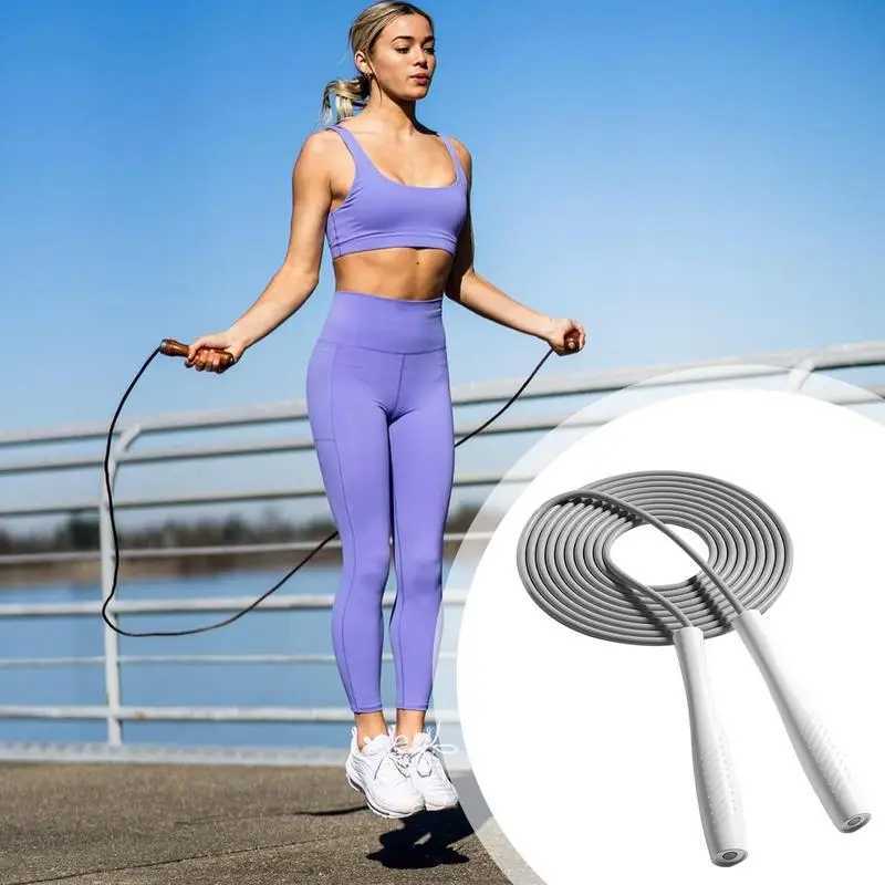 Adult training rope fitness skipping rope skiing rope adjustable training rope large training rope fitness skipping ropeW241101