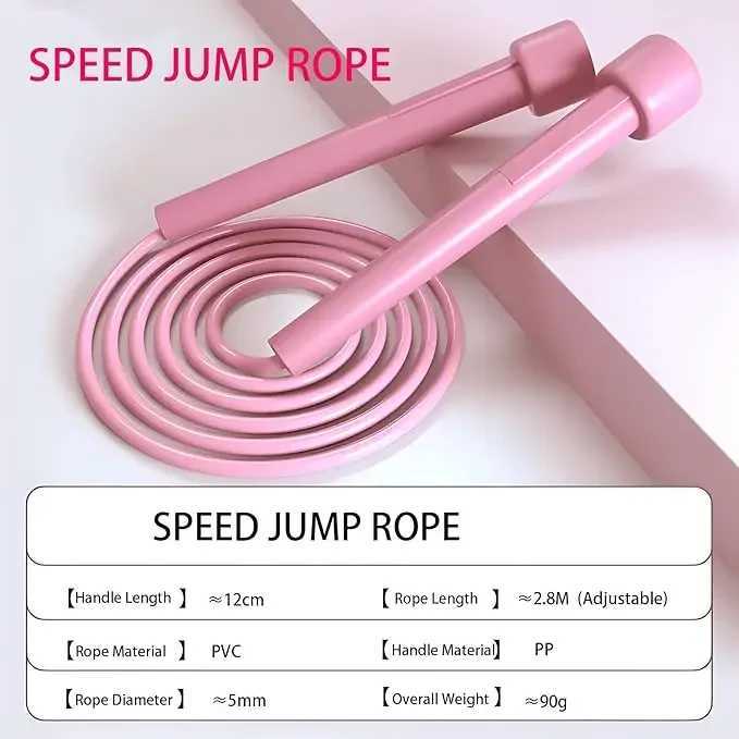 Whosa 2.8m Racing Jump Rope PVC Adult Weight Loss Portable Fitness Equipment Professional Childrens Sports Jump RopeW241101