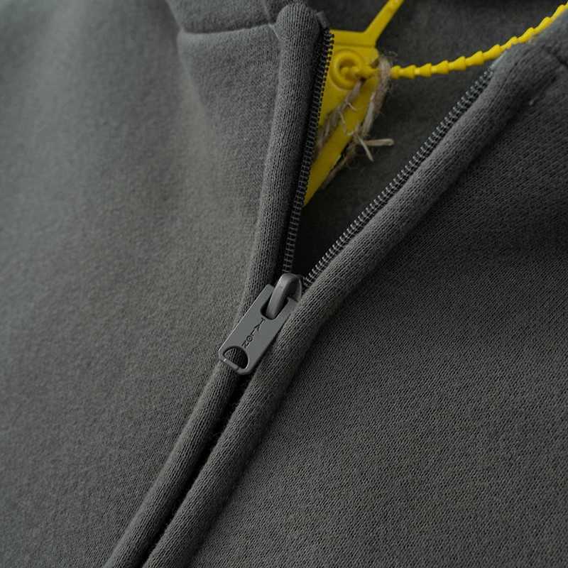 Ultra thin Season 6 Mens Hoodie Womens High Quality Casual Pocket Zipper Solid Coat X241031