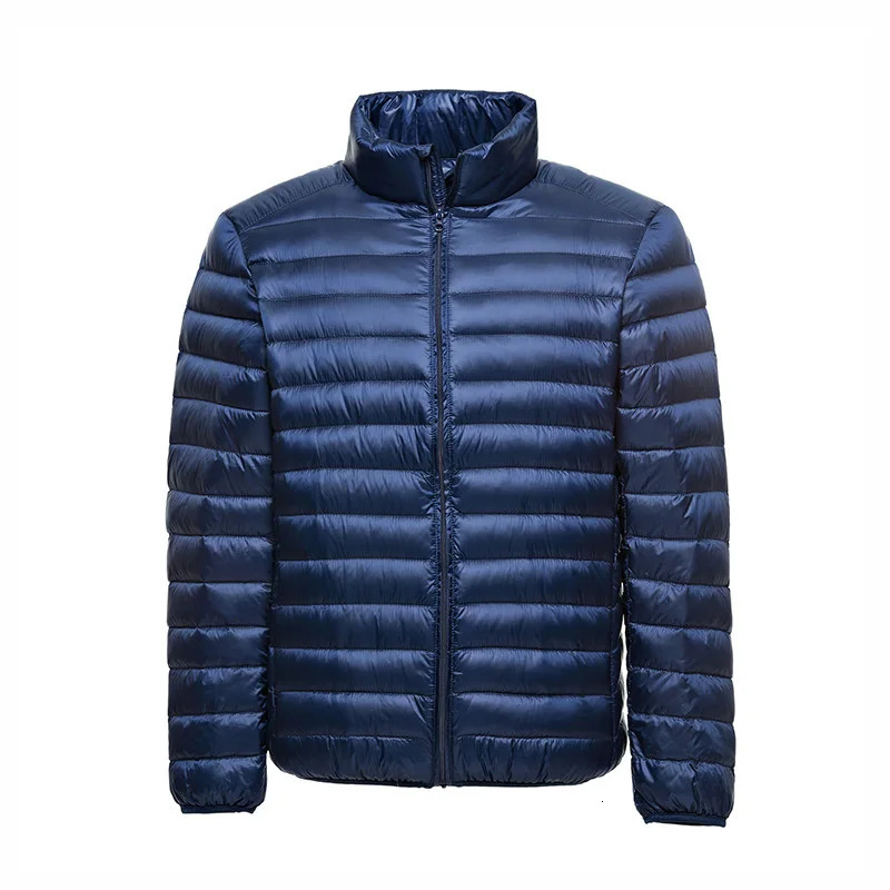 Mens Standup Collar Lightweight Sports Down Jacket Autumn and Winter White Duck Coat Large Size Clothing 241024