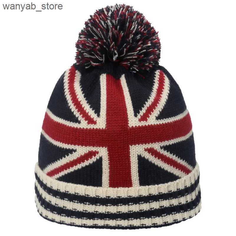 Wide Brim Hats Bucket Hats Winter Beanie Cuffed Knit Warm Hat for Men Women Youth Boys Girls American Flag Outdoor Ski Sports Hiking Caps L240910