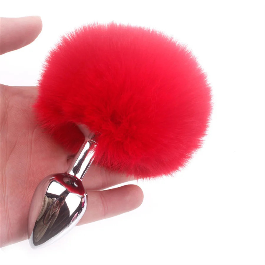 Butt Plug Cute Plush Bunny Tail Sex Toys For Adult Couples Butt Anal Prostate Massager Rabbit Tail Anal Plug Erotic Sex Products 241031