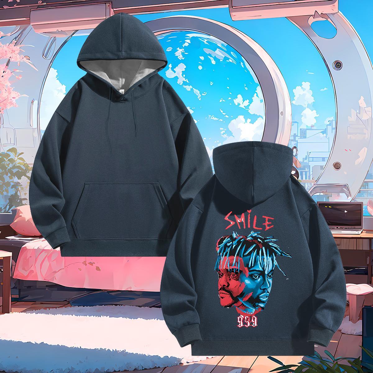 Fashion Unisex Sweatshirts Black Khaki Blue Free Shipping Mens Hoodie Tops Hoody Spring Autumn Velvet Thick Breathable Long Sleeve