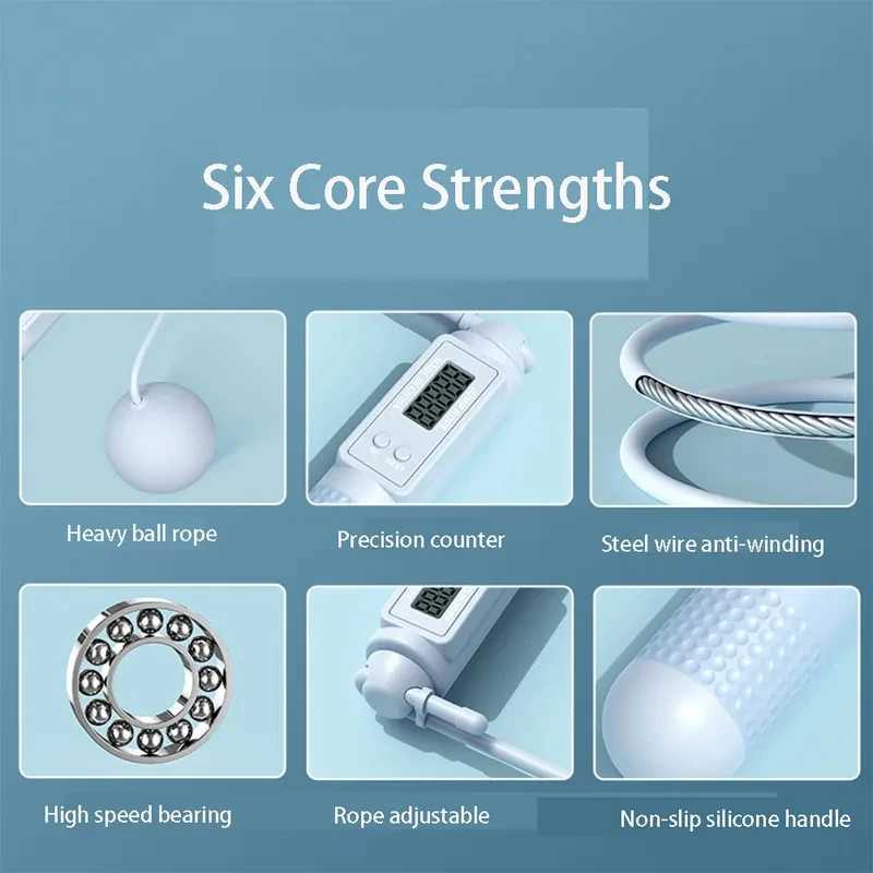 The digital skipping rope with a counter is suitable for outdoor or home use suitable for both adults and children without any worriesW241101