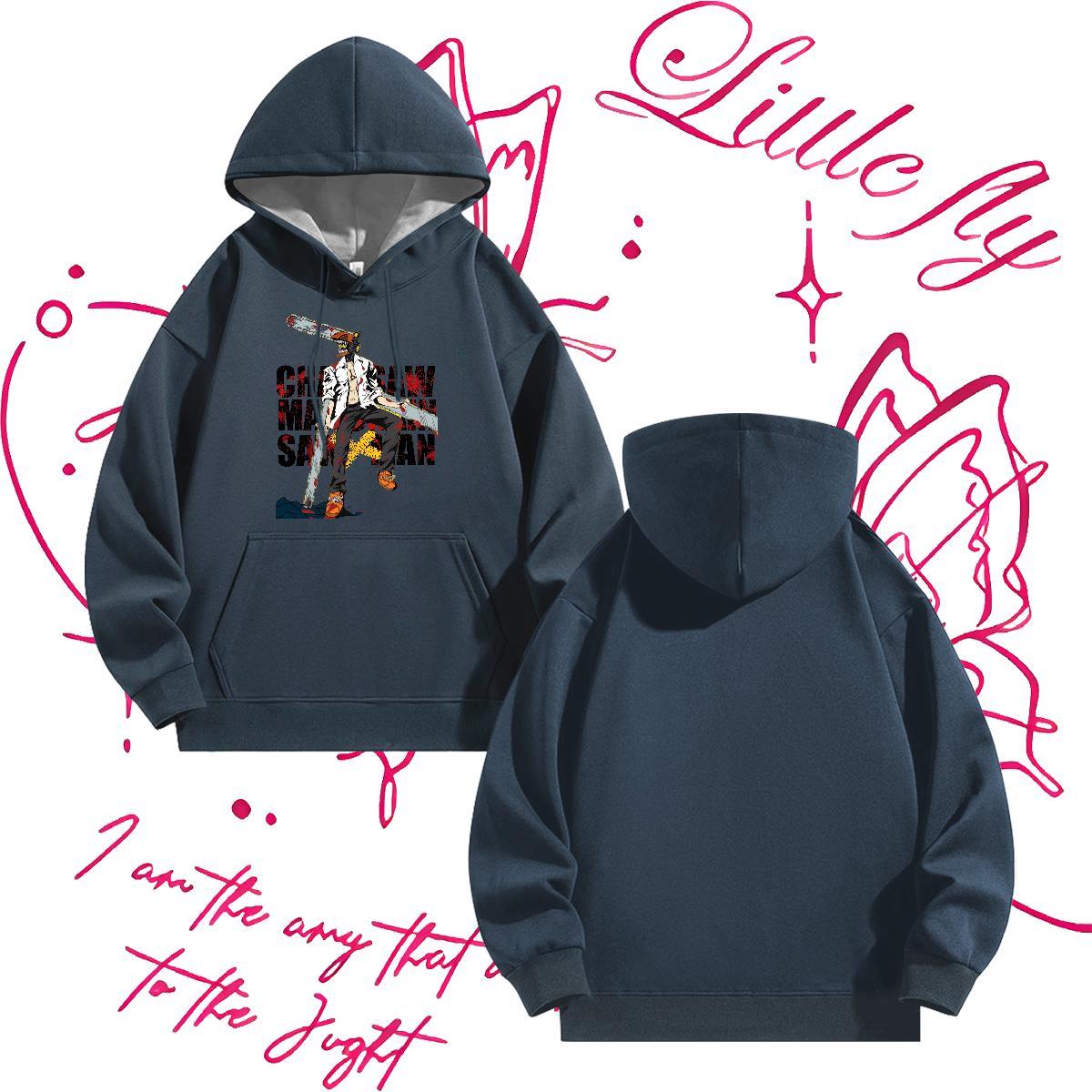 Brand Unisex Sweatshirts Daily Wear Comfortable Mens Hoodie Breathable Long Sleeve Plus Size Cartoon Tops Hoody Cotton 350g