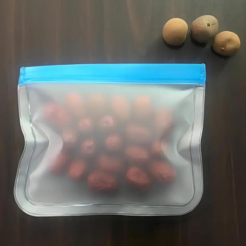 Cross border platform temu specializes in flat PEVA food packaging and storage, with self sealing bags and zippered food preservation bags for storage