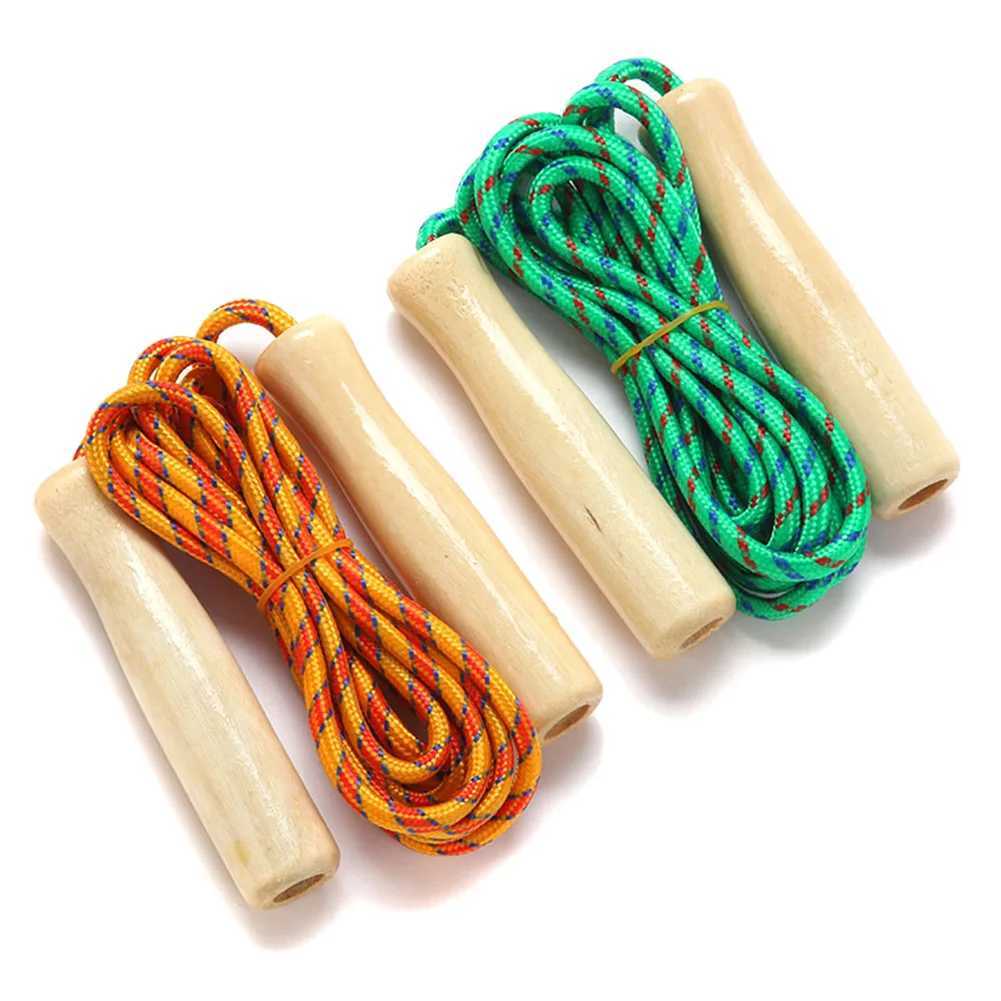 Skiing rope wooden hand sliding rope 2.5M suitable for student sports training gameW241101