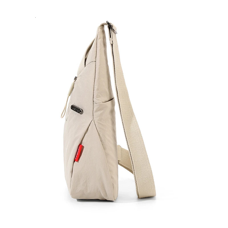 Nylon zipper selling waist bag solid color casual luggage soft neutral style cross body bag 241031