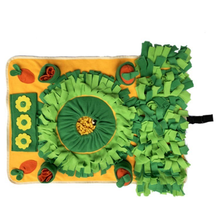 pet sniffing mat, pulling out radish, preventing choking and eating slowly, consuming energy, interactive puzzle mat training