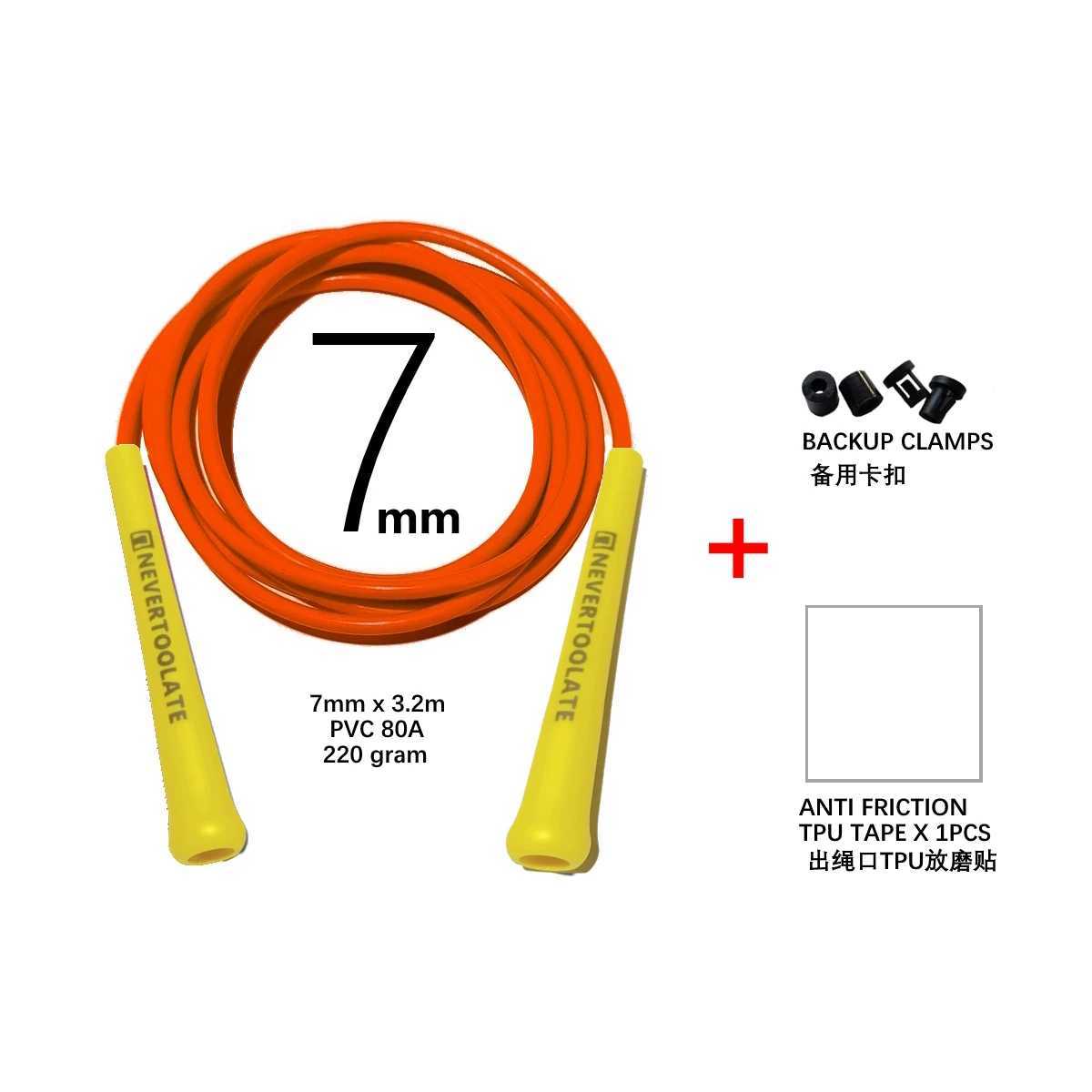 Extra long 3.2-meter rope with a length of 7mm PVC 15.5cm long hand 220g heavy-duty crossfit cross rope hiit jump ropeW241101