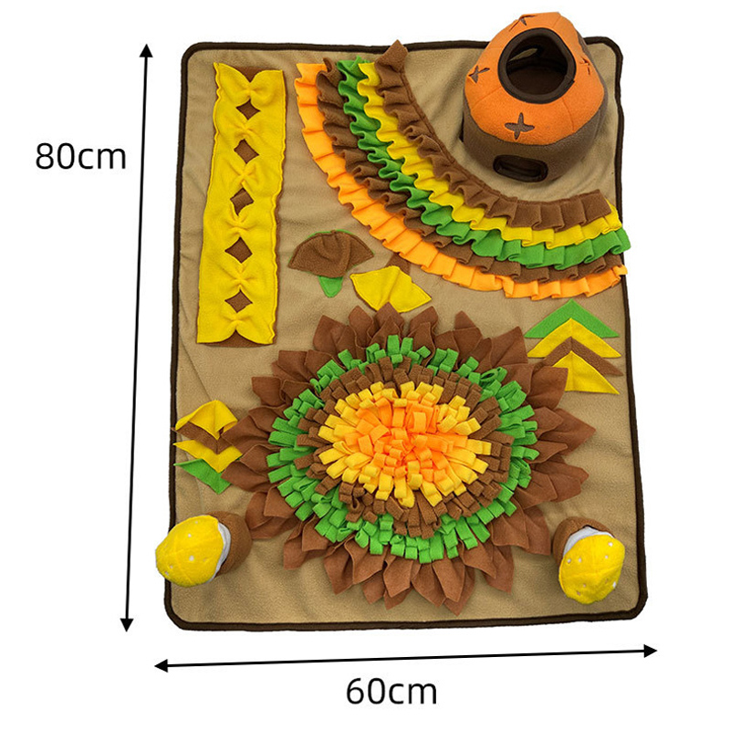 pet sniffing mat, dog sniffing mat, hidden food training blanket, energy consumption, slow food pet products