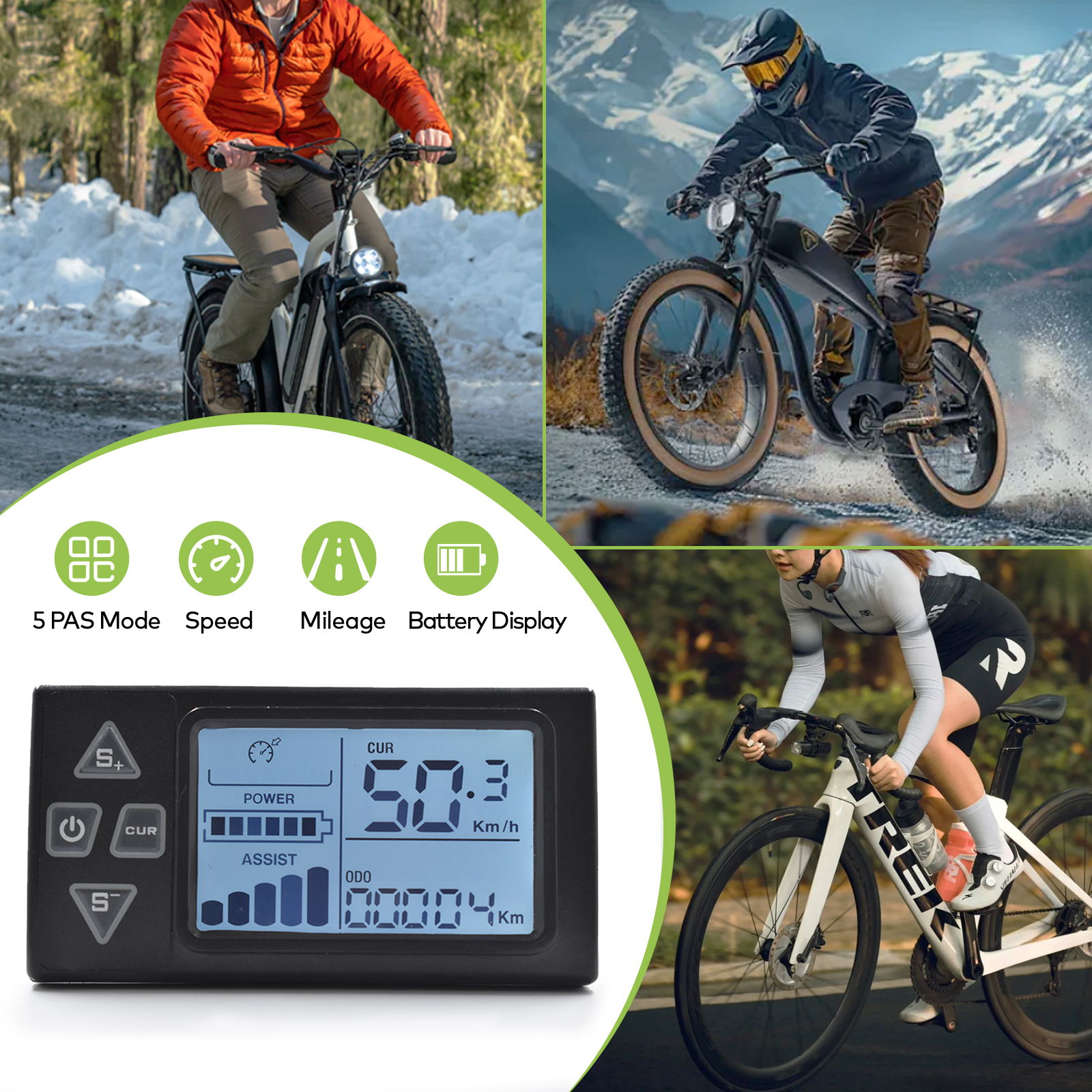 S861 High Definition Mini Display for e-Bike & Scooter with Easy Navigation