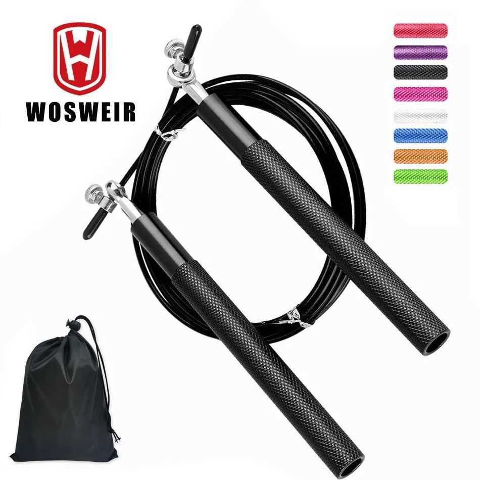 WOWWEIR Crossfit Rope Skipping Proficional Speed Bearing Skip for Fitn Training Equipment MMA Boxing Home ExerciseW241101