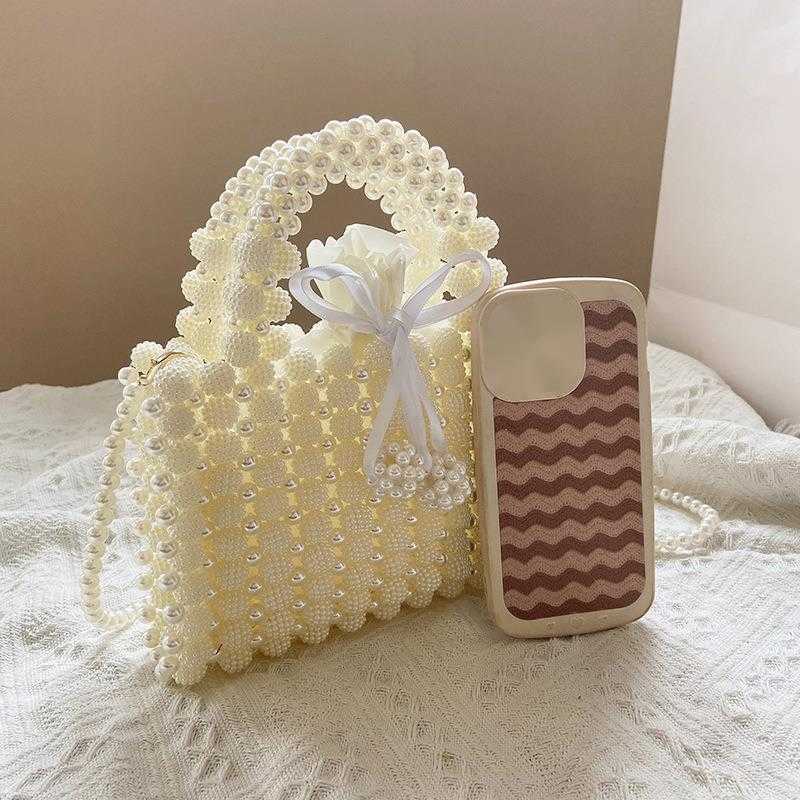 CMM Little Fairy Bag New Fashion Beaded Weaving Handheld Crossbody Stylish Tote Bag