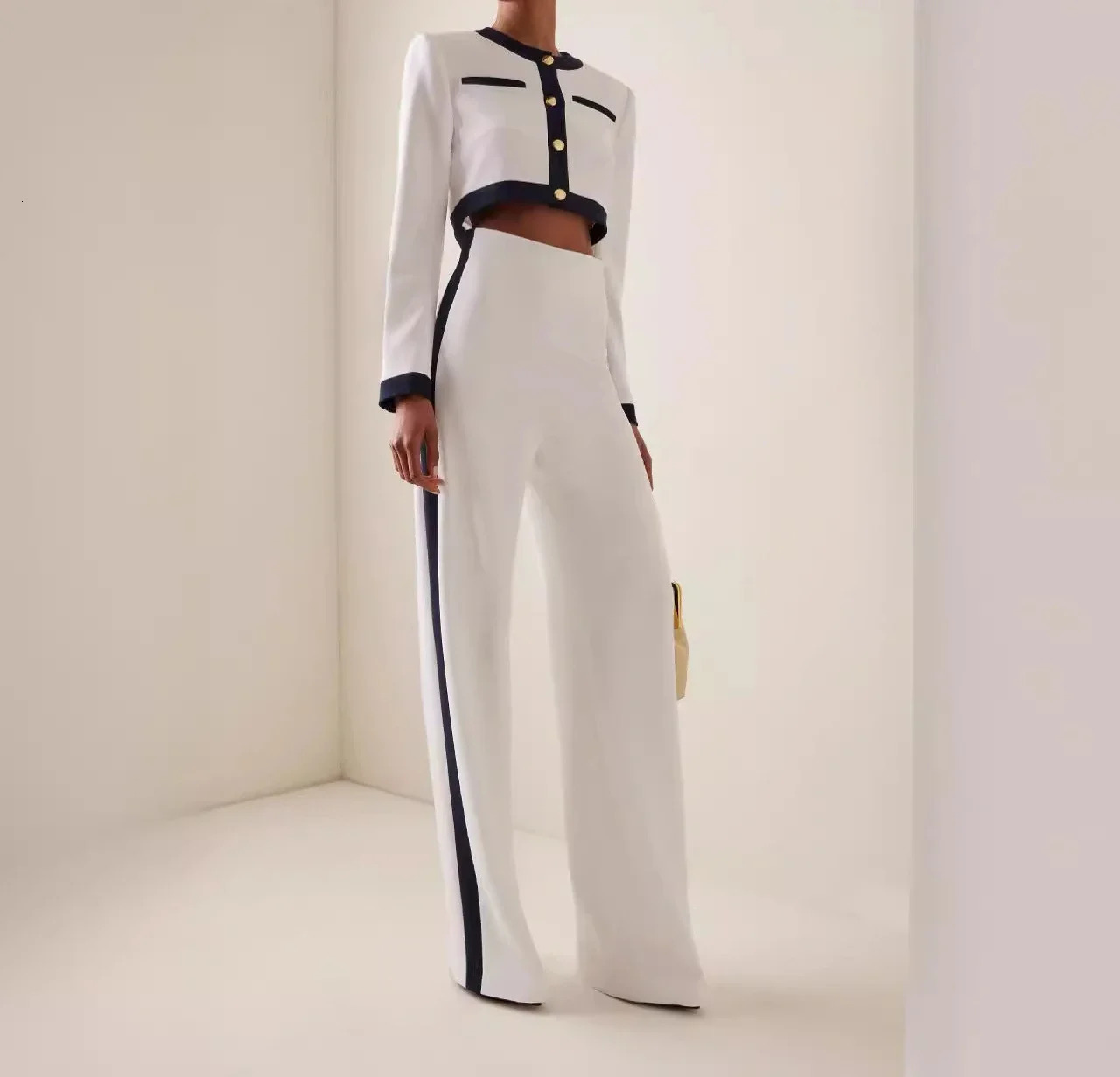 Womens pants and Coats set style professional long sleeved top elegant mens clothing autumn 241031