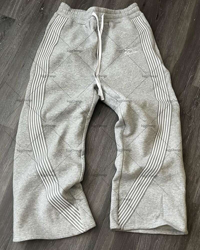 Sweatpants, A Popular Street Fashion Brand In Europe And America, Embroidered Loose Casual Men's Clothing, Fashionable Multifunctional Striped Kn