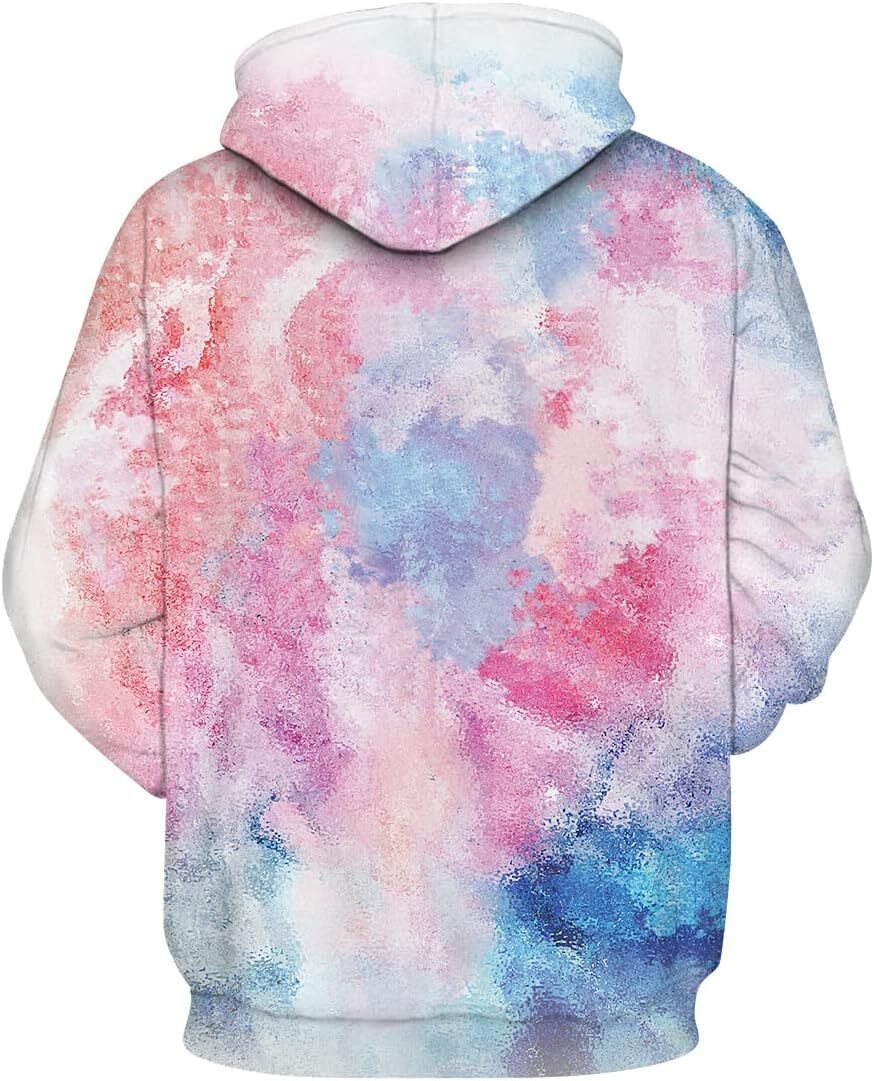 Hoodie for Mens Womens Unisex Rose Tie Dye Fashion Sweatshirt Pullover Hoodies Creative fashion cool Graphic Hoodies sweatshirt Pullover Long Sleeve